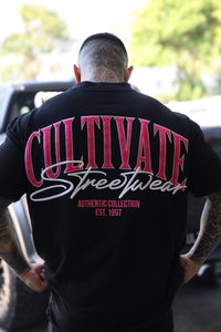 CULTIVATE - AUTHENTIC "BLACK ON ROSE PINK"