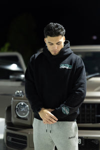 CULTIVATE - HOODIE "BLACK ON TIFFANY BLUE"