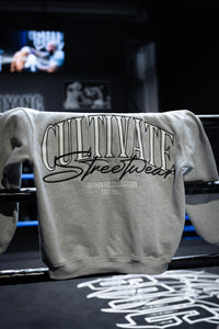 CULTIVATE - HOODIE "TITANIUM GREY ON WHITE"