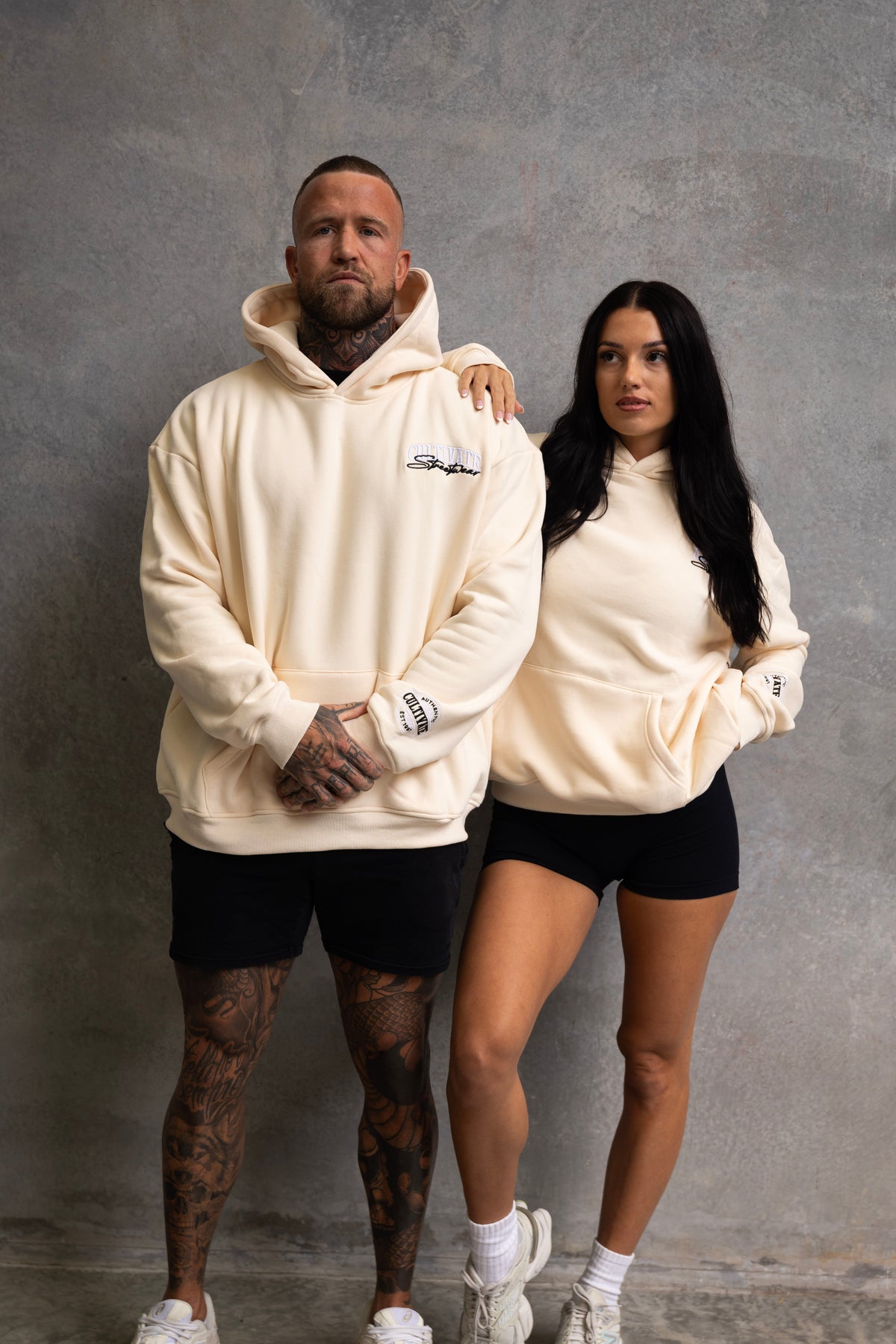 CULTIVATE - HOODIE "VANILLA CREAM ON OFF WHITE"