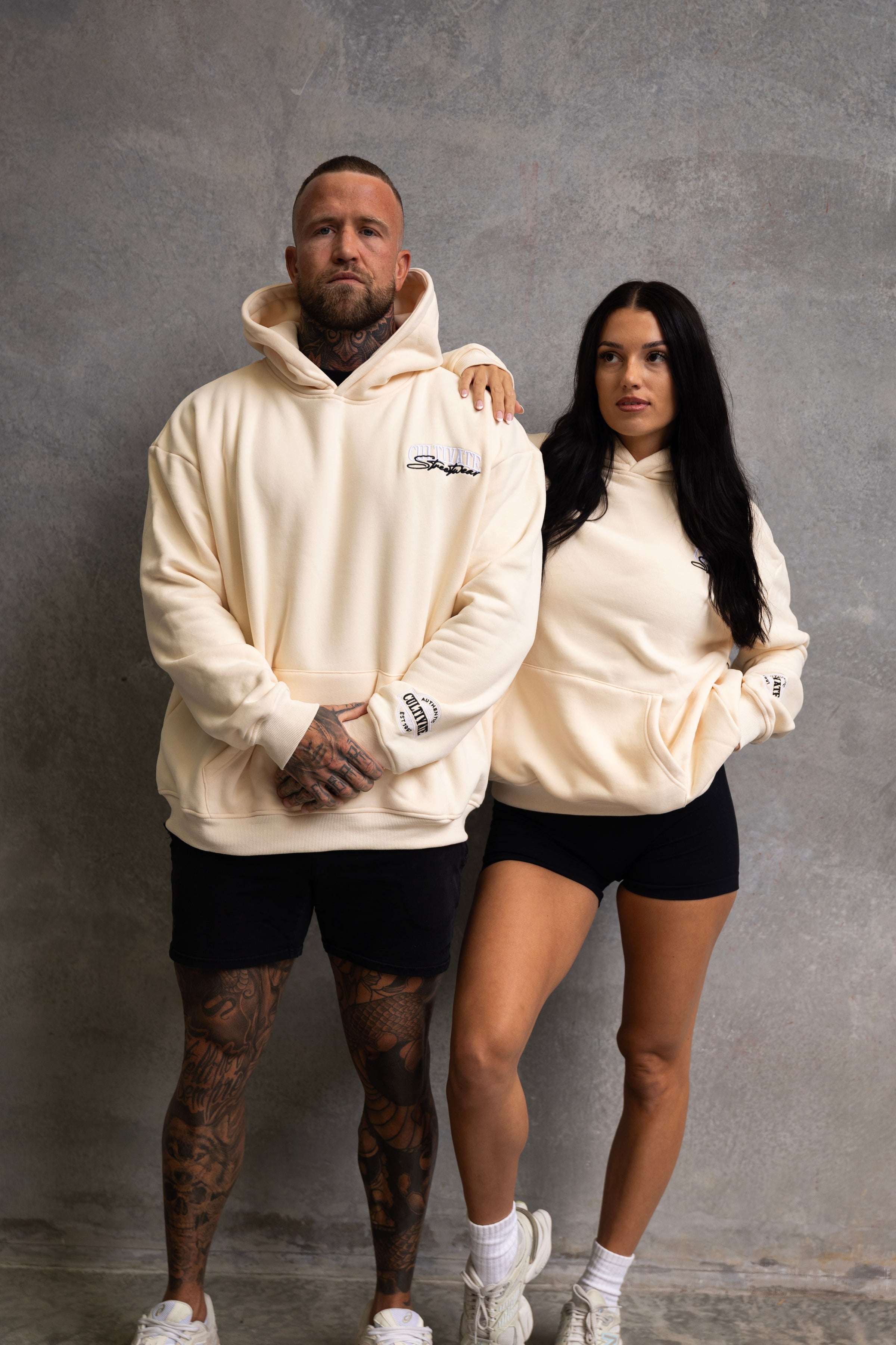 CULTIVATE - HOODIE "VANILLA CREAM ON OFF WHITE"
