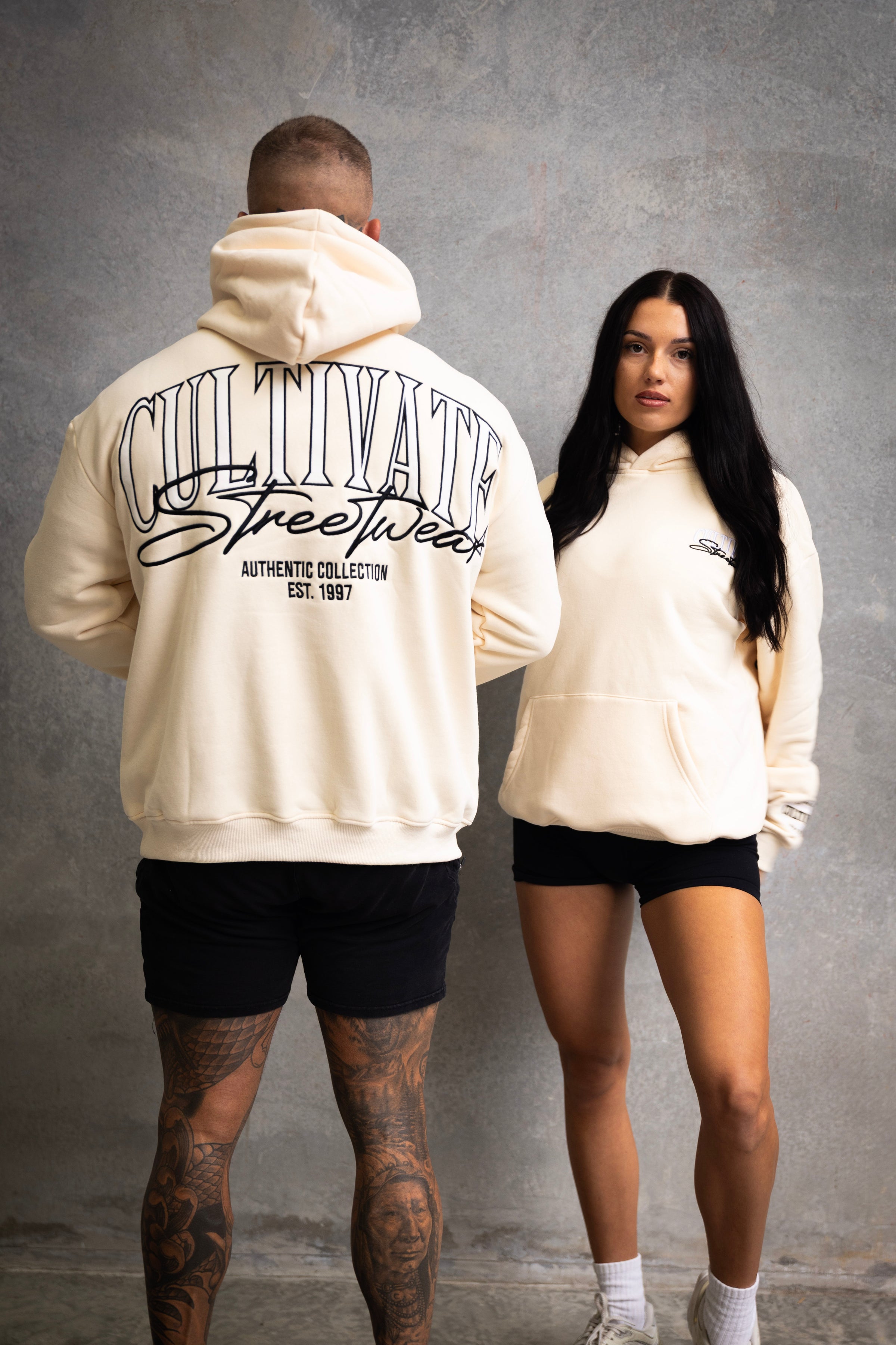 CULTIVATE - HOODIE "VANILLA CREAM ON OFF WHITE"