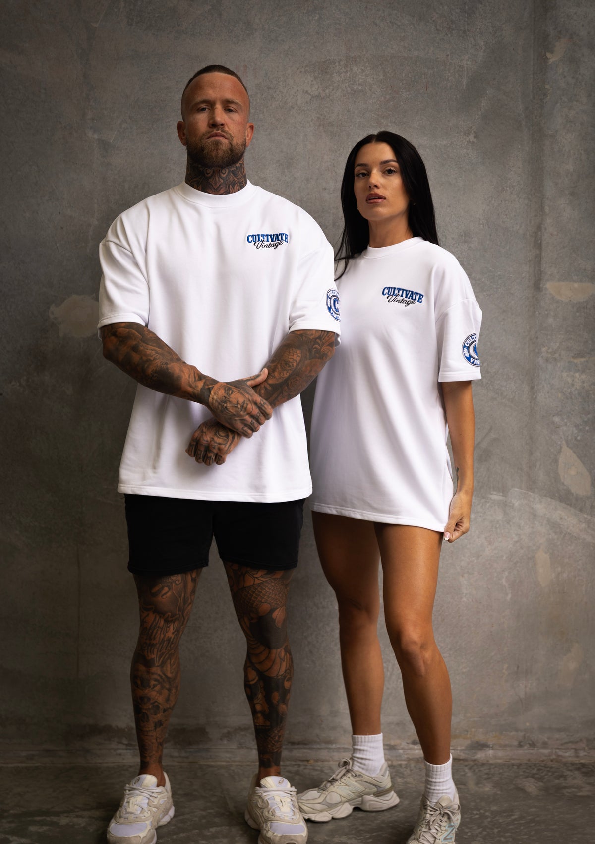 CULTIVATE - VINTAGE "WHITE ON ROYAL BLUE"