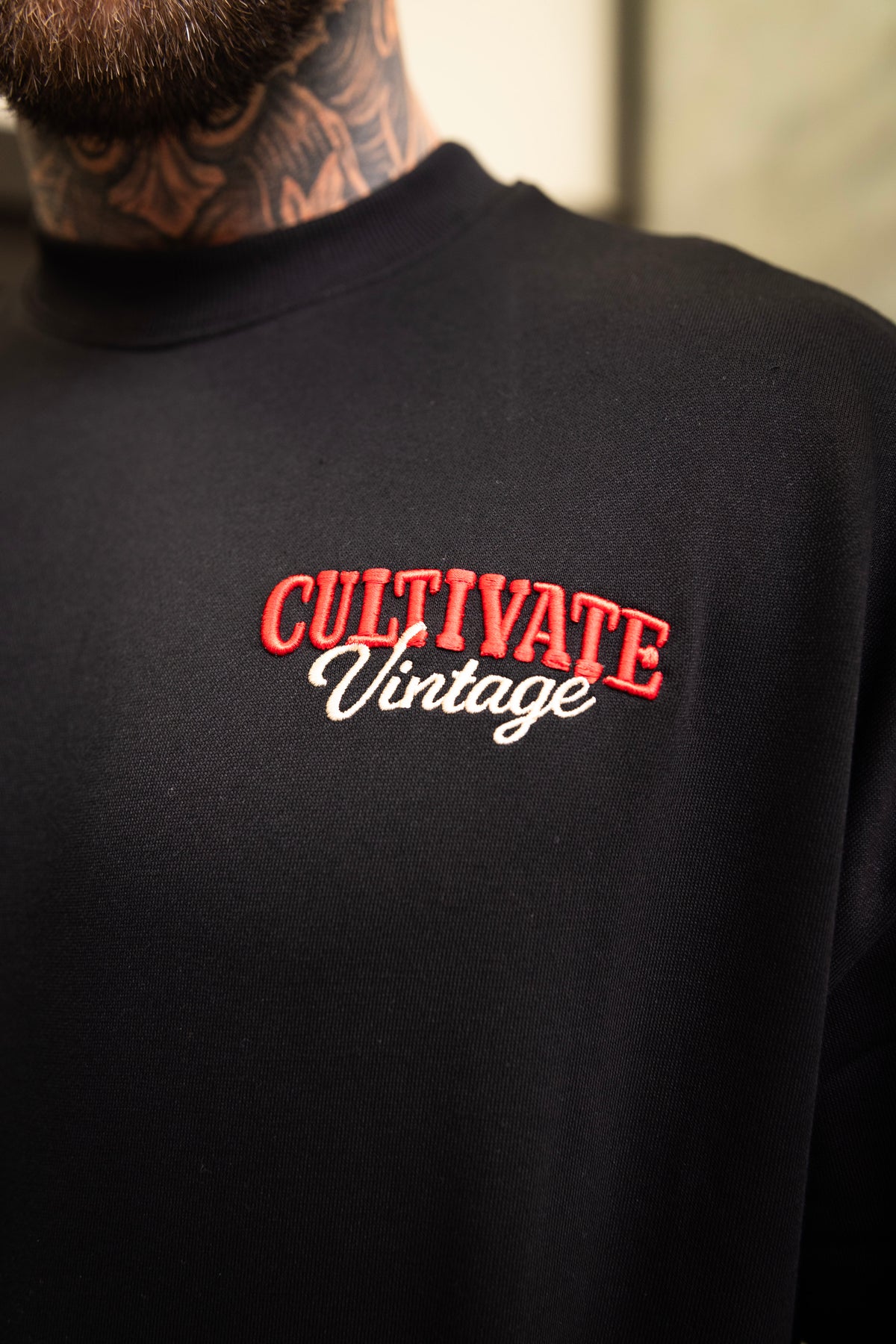 CULTIVATE - VINTAGE "BLACK ON ROYAL RED"