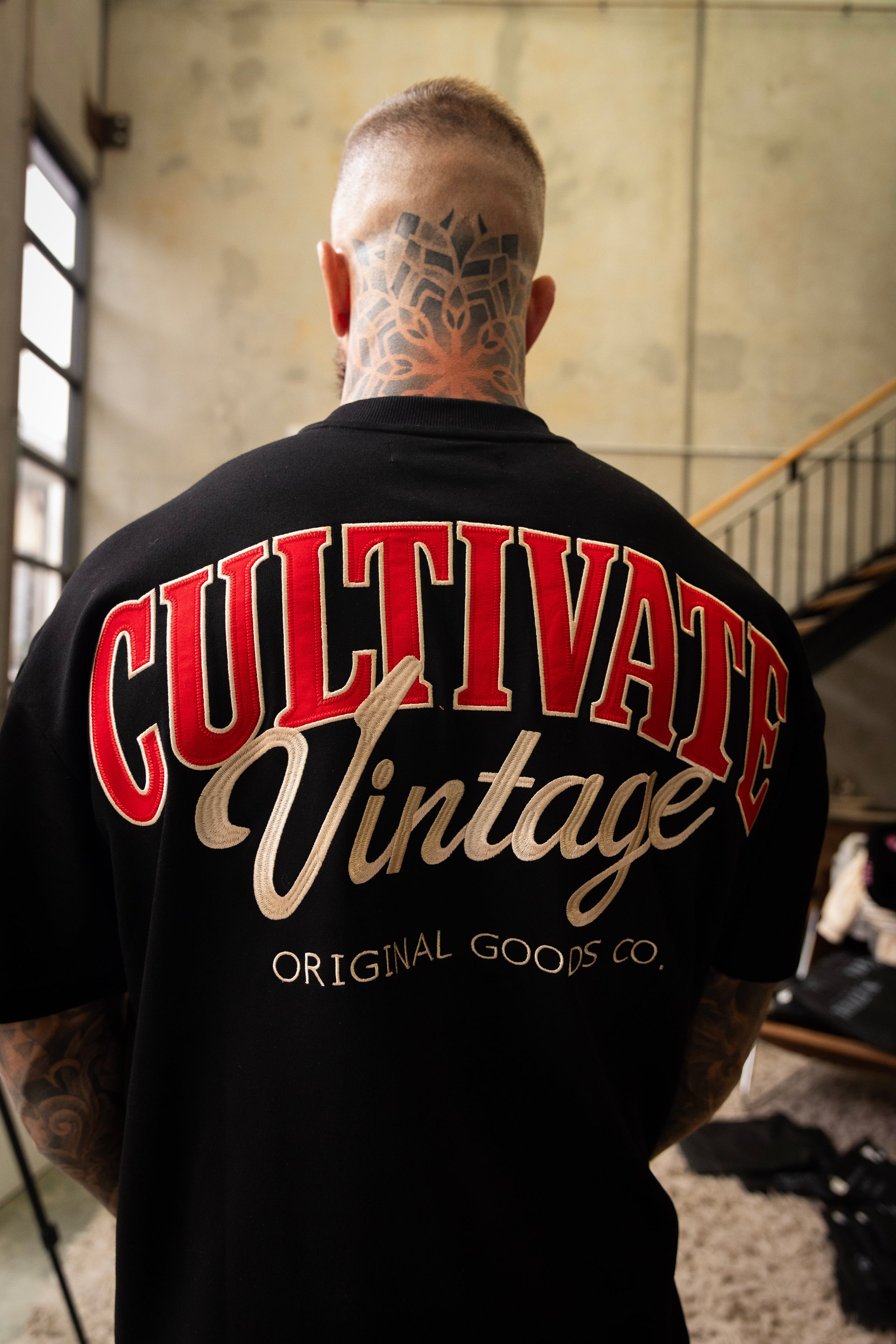 CULTIVATE - VINTAGE "BLACK ON ROYAL RED"