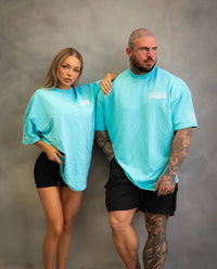 CULTIVATE - AUTHENTIC “AQUA ICE BLUE ON OFF WHITE”