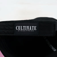 A FRAME - BLACK ON BABY PINK