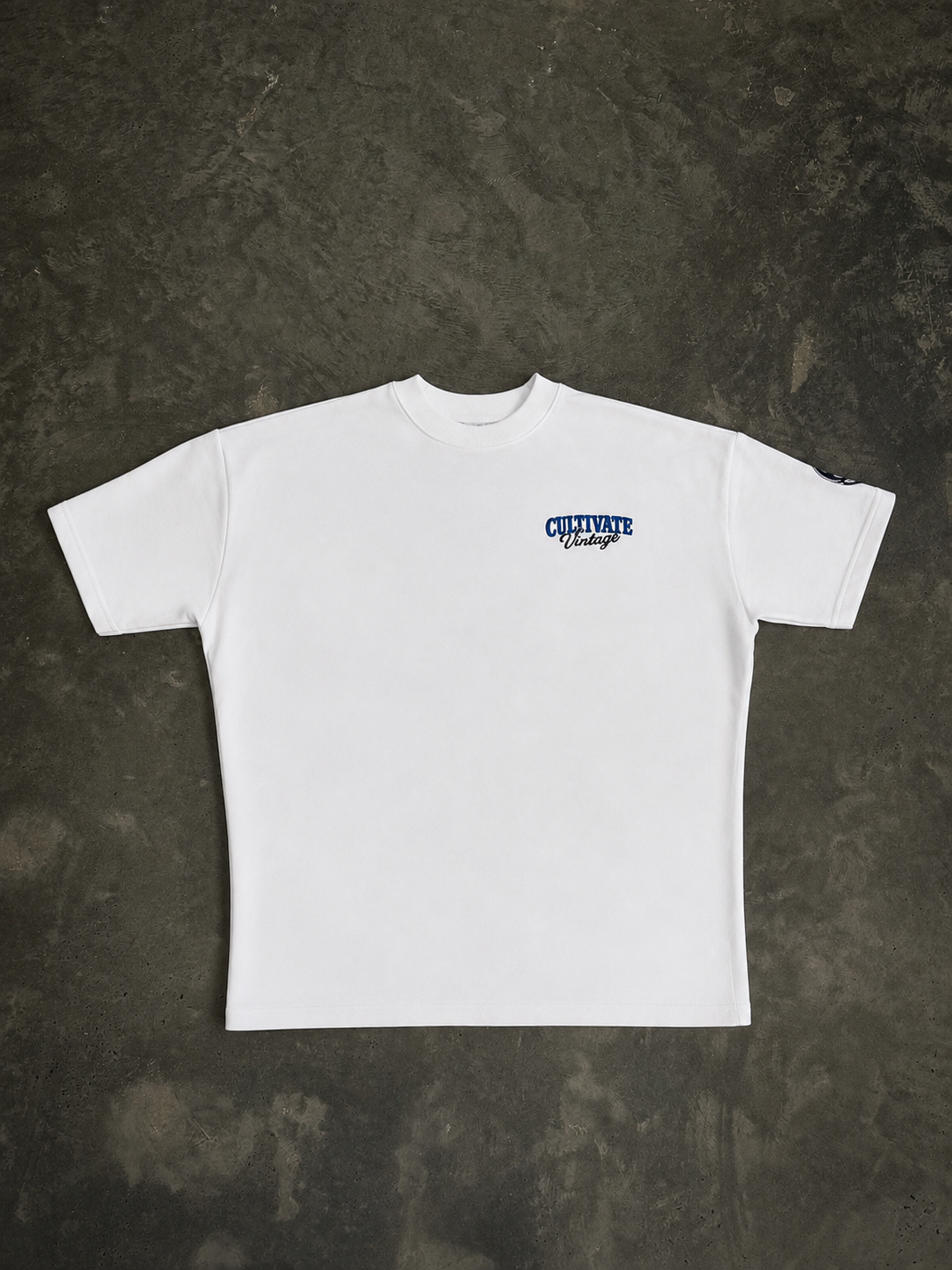 CULTIVATE - VINTAGE "WHITE ON ROYAL BLUE"