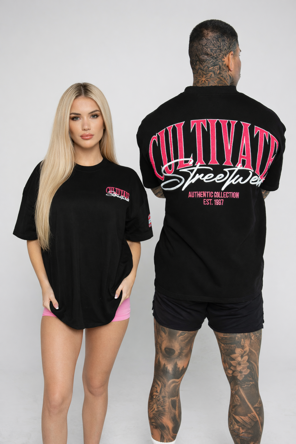 CULTIVATE - AUTHENTIC "BLACK ON ROSE PINK"