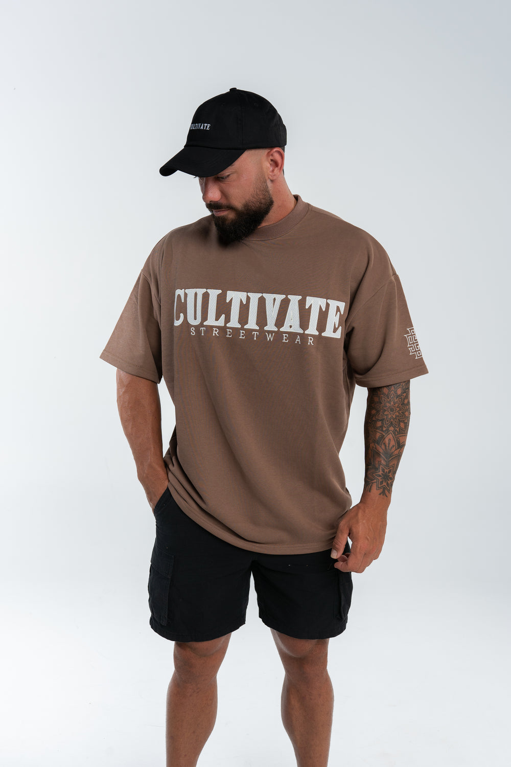 Staple Oversized Tee - Chocolate