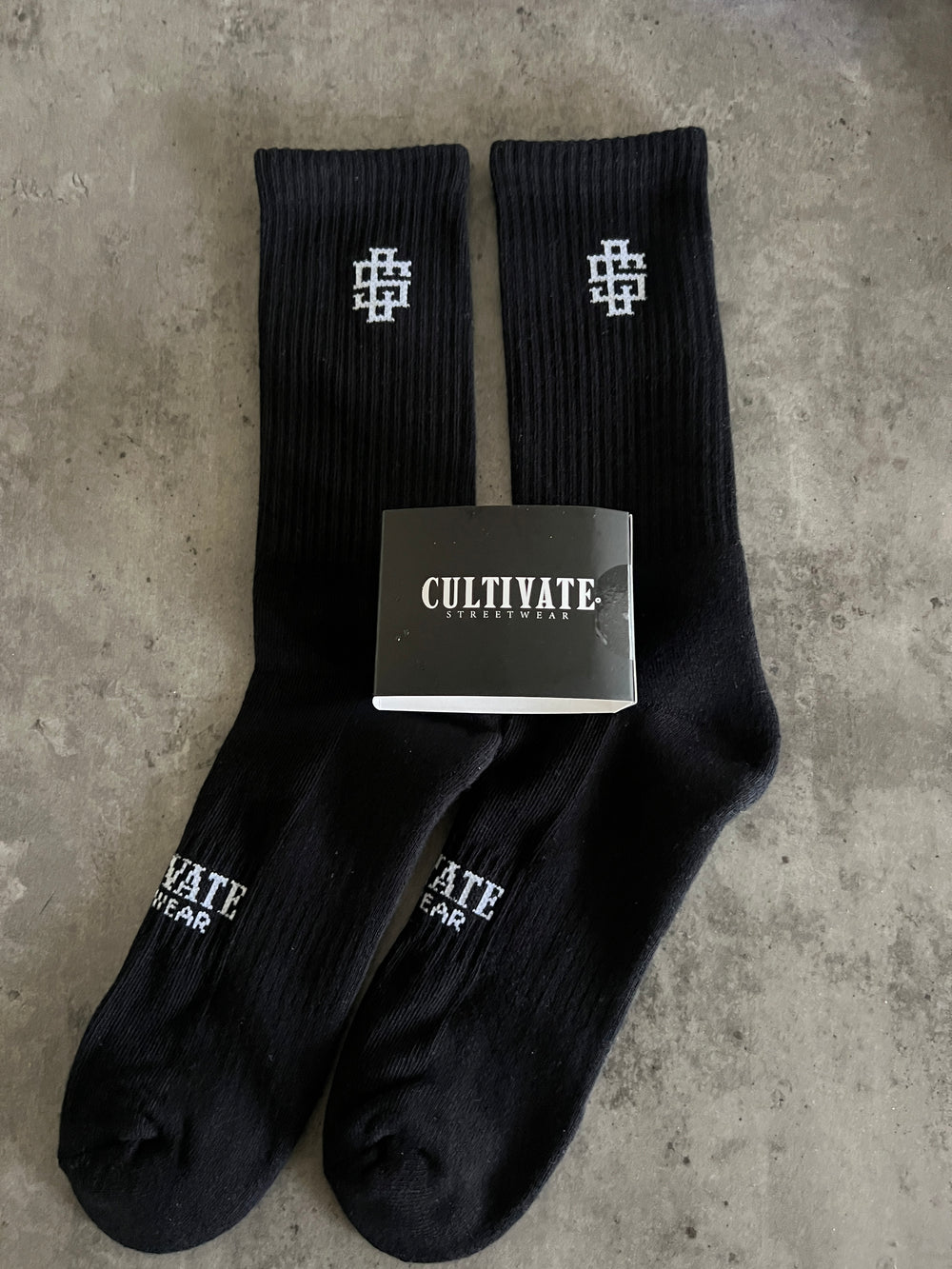 Twin Pack Crew Socks - LOGO