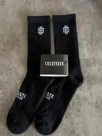 Twin Pack Crew Socks - LOGO