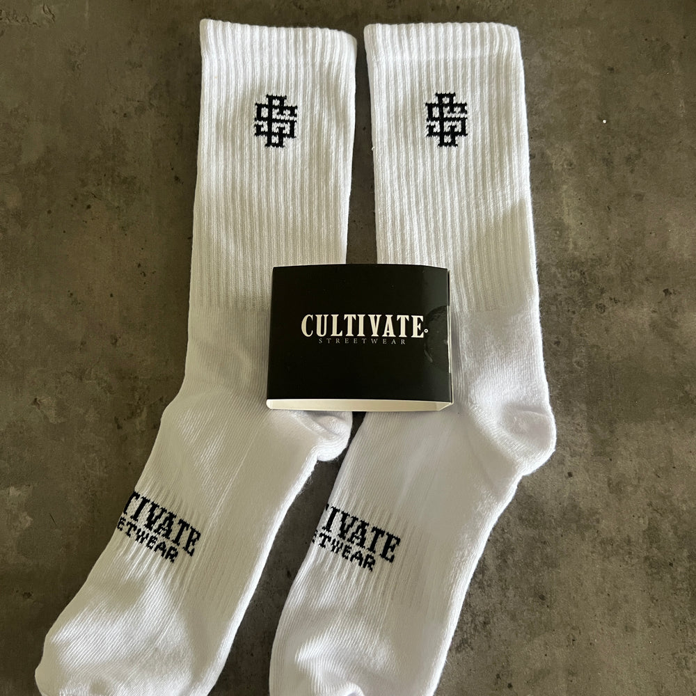 Twin Pack Crew Socks - LOGO