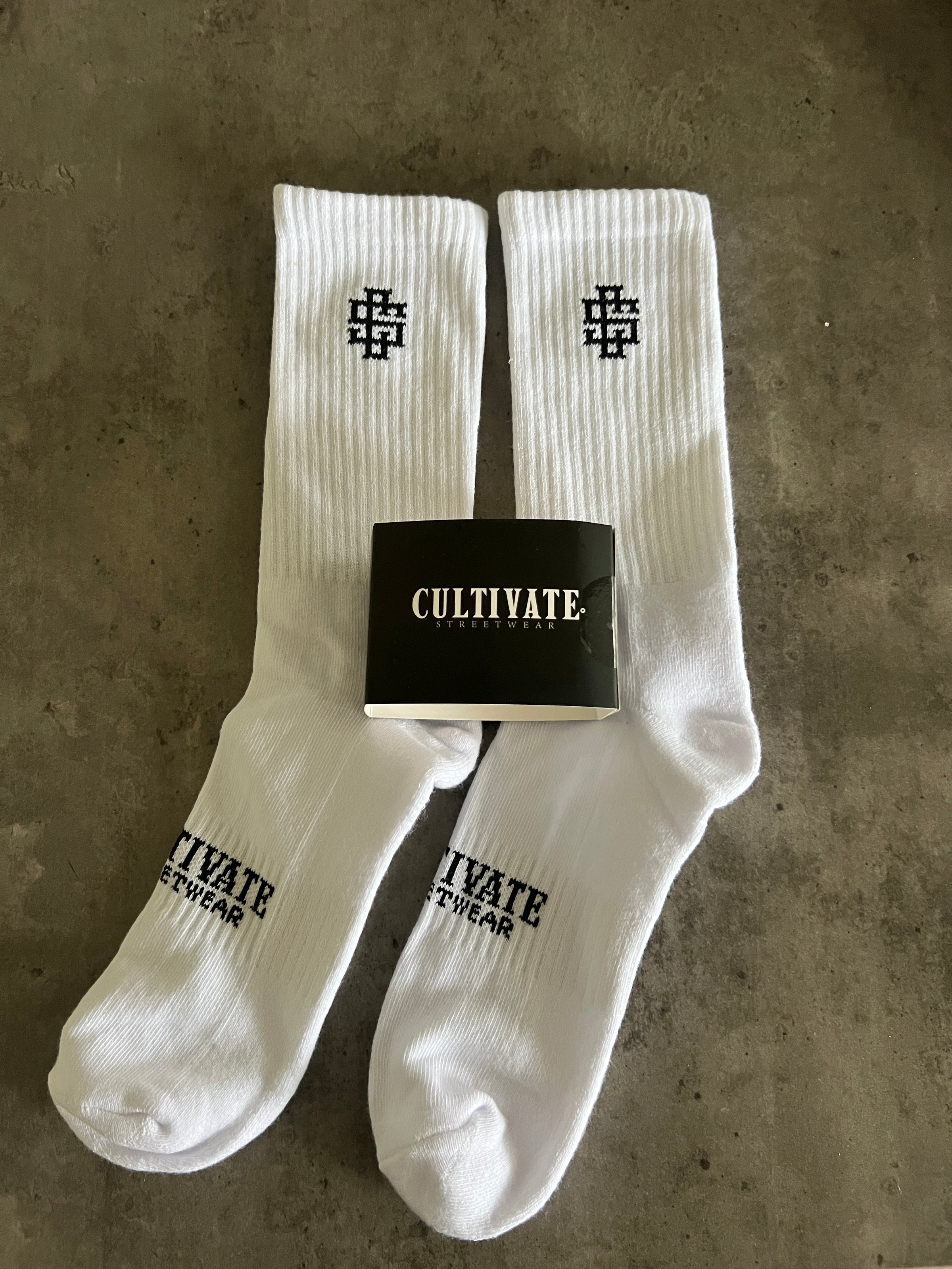 Twin Pack Crew Socks - LOGO