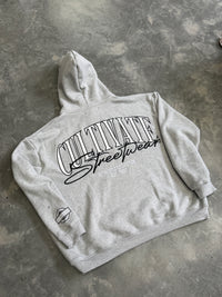 CULTIVATE - HOODIE "TITANIUM GREY ON WHITE"