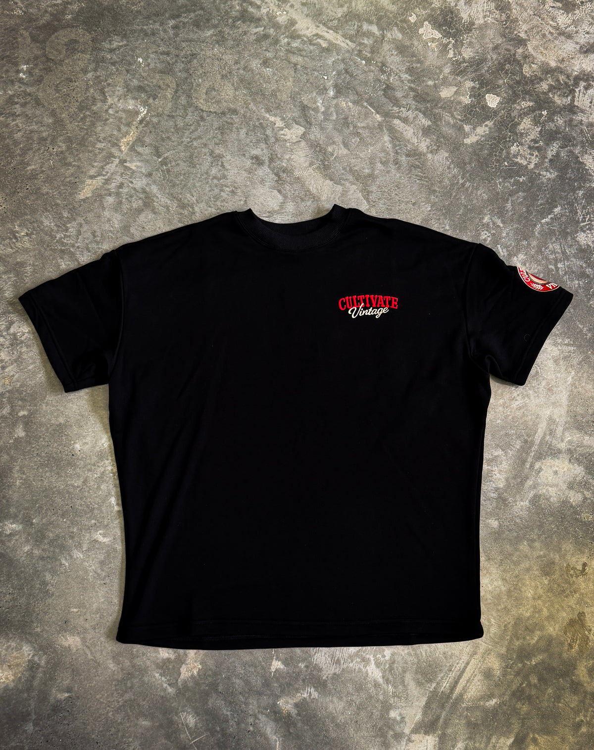 CULTIVATE - VINTAGE "BLACK ON ROYAL RED"