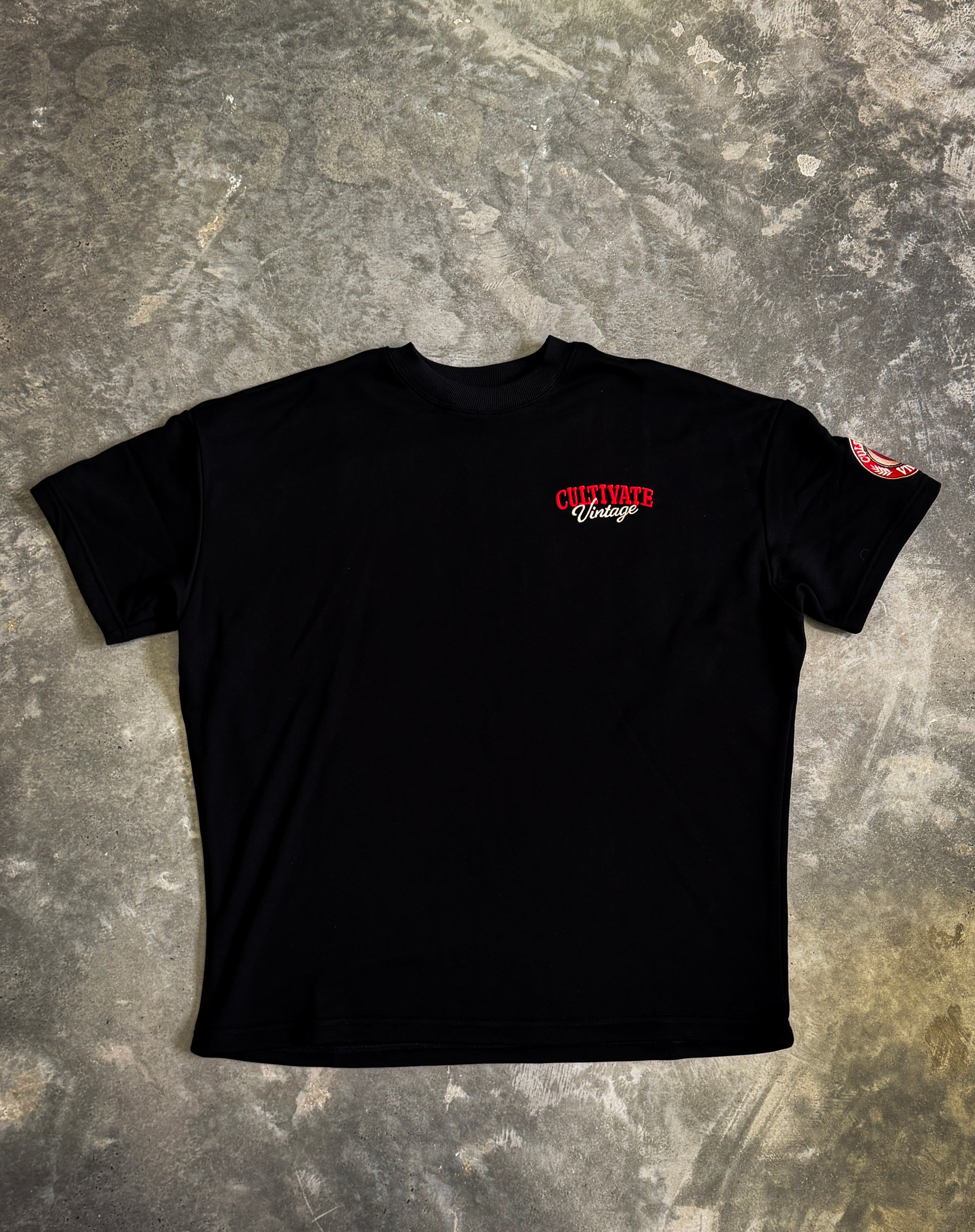 CULTIVATE - VINTAGE "BLACK ON ROYAL RED"