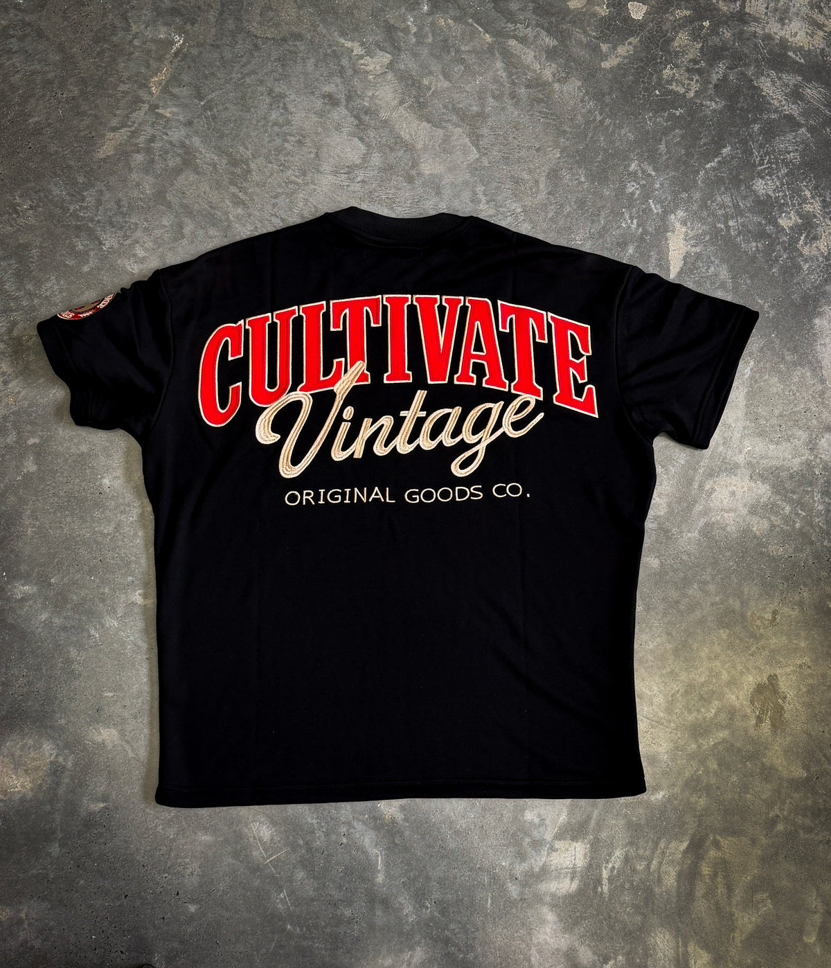 CULTIVATE - VINTAGE "BLACK ON ROYAL RED"