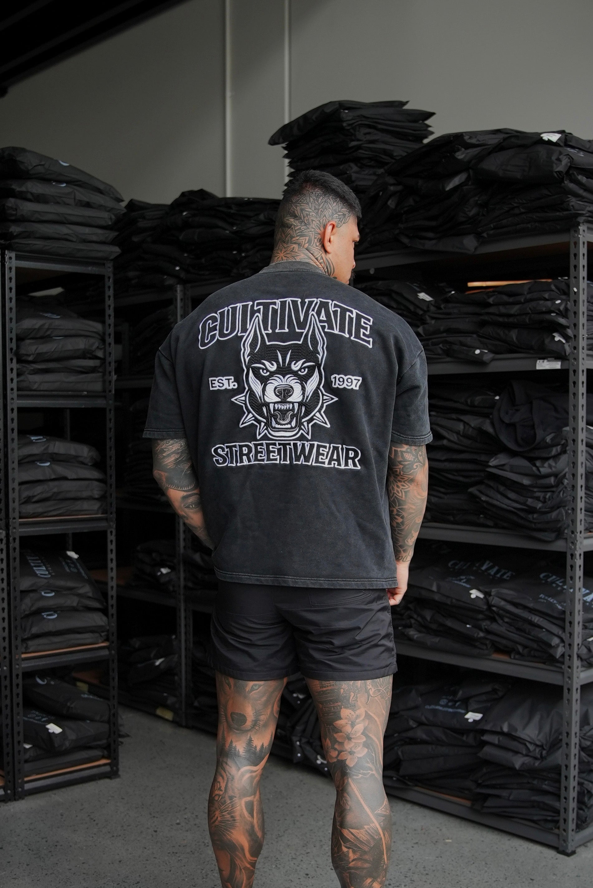 CULTIVATE - VINTAGE "WASHED BLACK DOBERMAN"