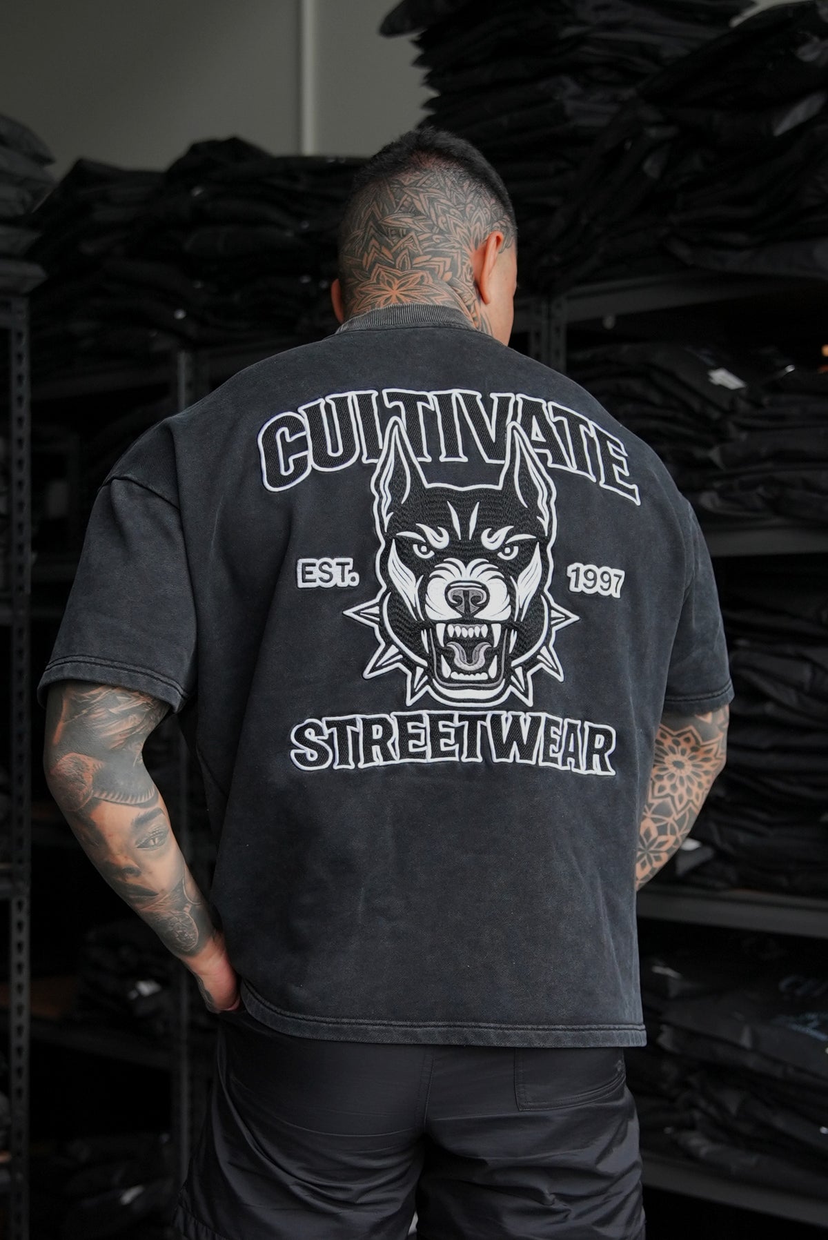 CULTIVATE - VINTAGE "WASHED BLACK DOBERMAN"