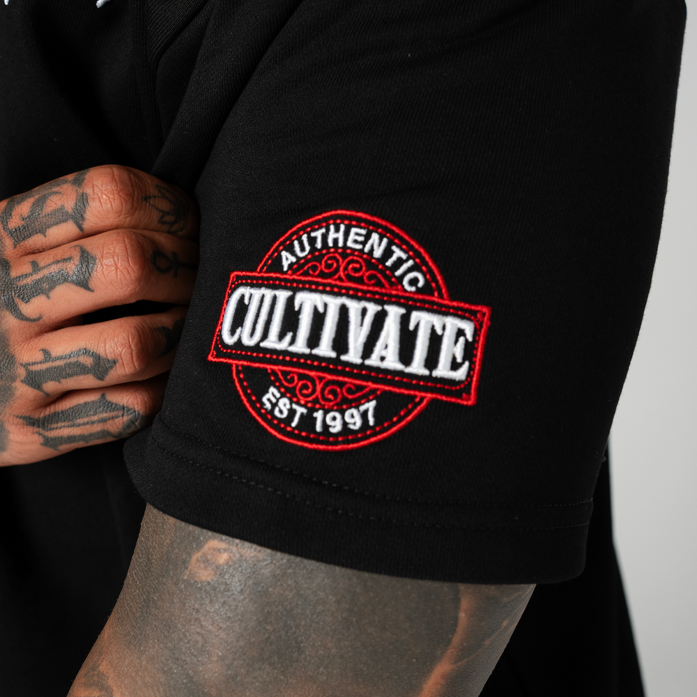 
                      
                        Cultivate - Authentic “Black on Ruby Red”
                      
                    