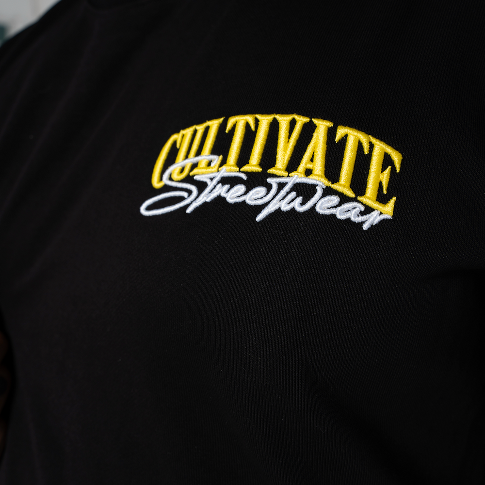 
                      
                        Cultivate - Authentic “Black on Electric Yellow”
                      
                    