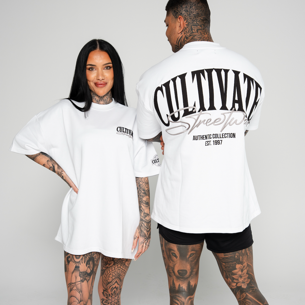 Cultivate - Authentic “White on Slate Grey”
