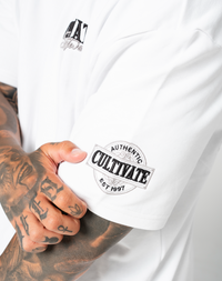 CULTIVATE - AUTHENTIC “WHITE ON SLATE GREY”