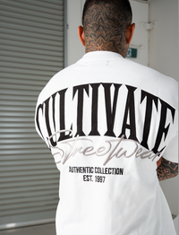 CULTIVATE - AUTHENTIC “WHITE ON SLATE GREY”