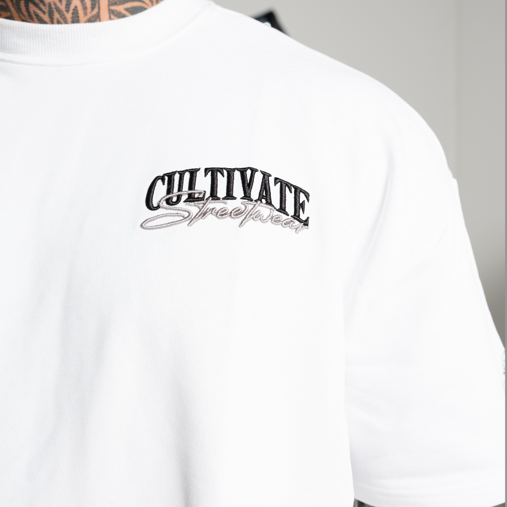 
                      
                        Cultivate - Authentic “White on Slate Grey”
                      
                    