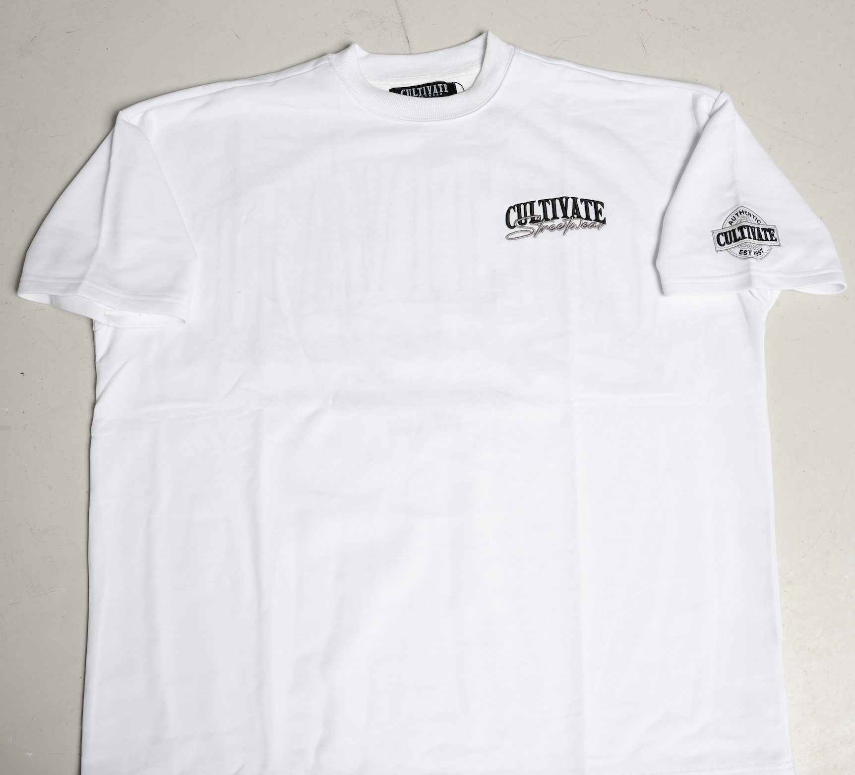 CULTIVATE - AUTHENTIC “WHITE ON SLATE GREY”
