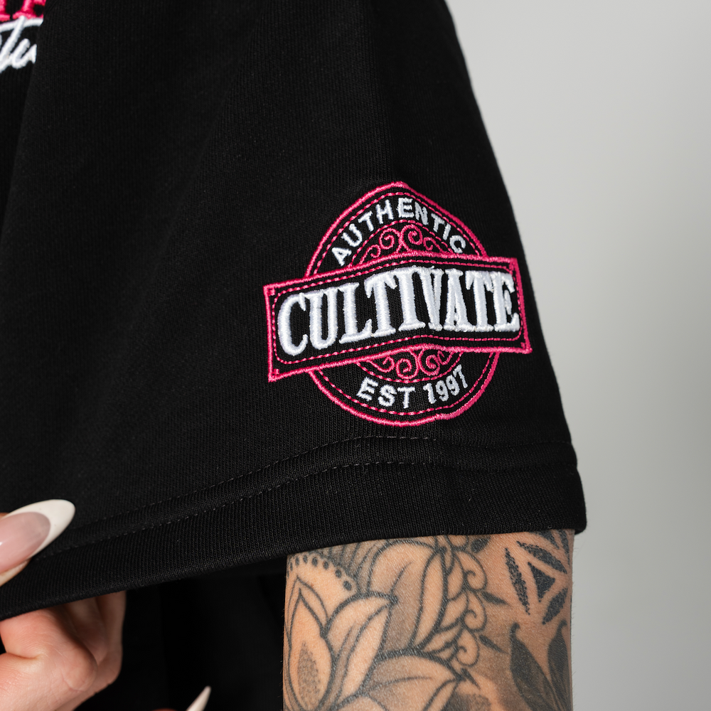 
                      
                        Cultivate - Authentic "Black on Rose Pink"
                      
                    