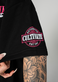 CULTIVATE - AUTHENTIC "BLACK ON ROSE PINK"