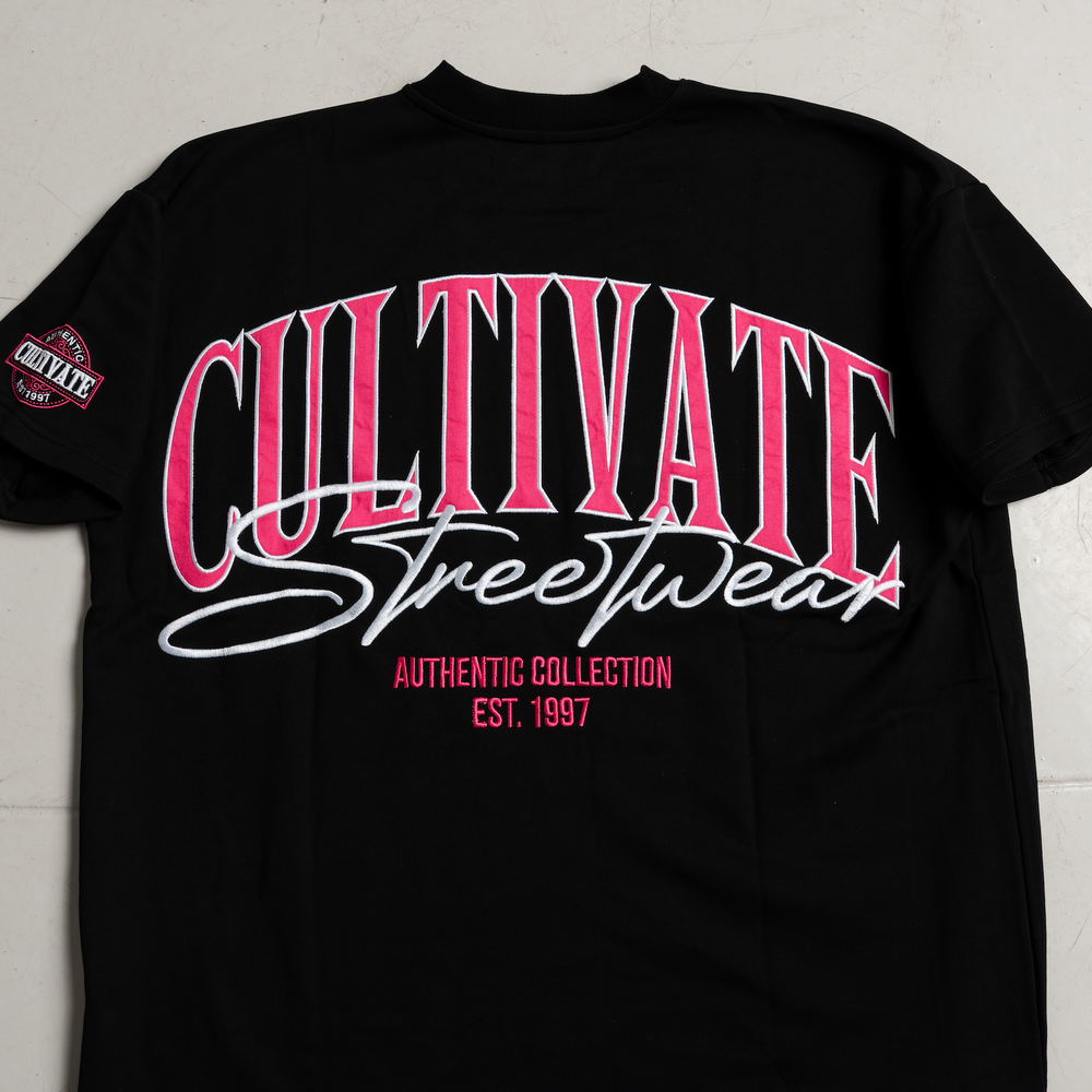 
                      
                        Cultivate - Authentic "Black on Rose Pink"
                      
                    