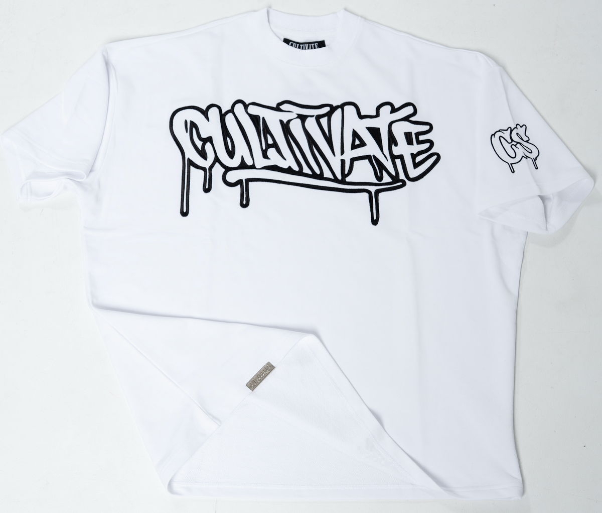 CULTIVATE - GRAFFITI DRIP “WHITE ON BLACK”