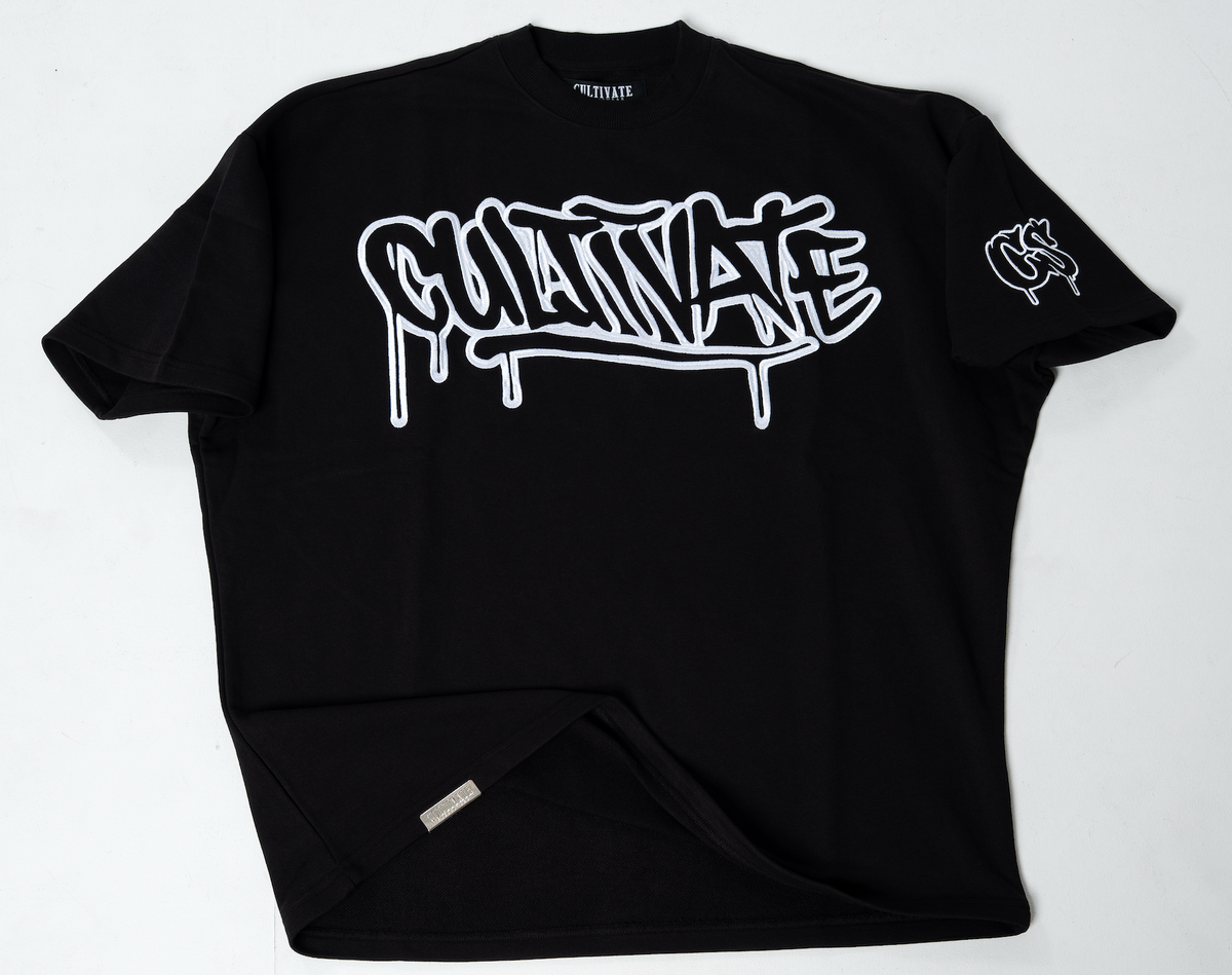 CULTIVATE - GRAFFITI DRIP “BLACK ON WHITE”