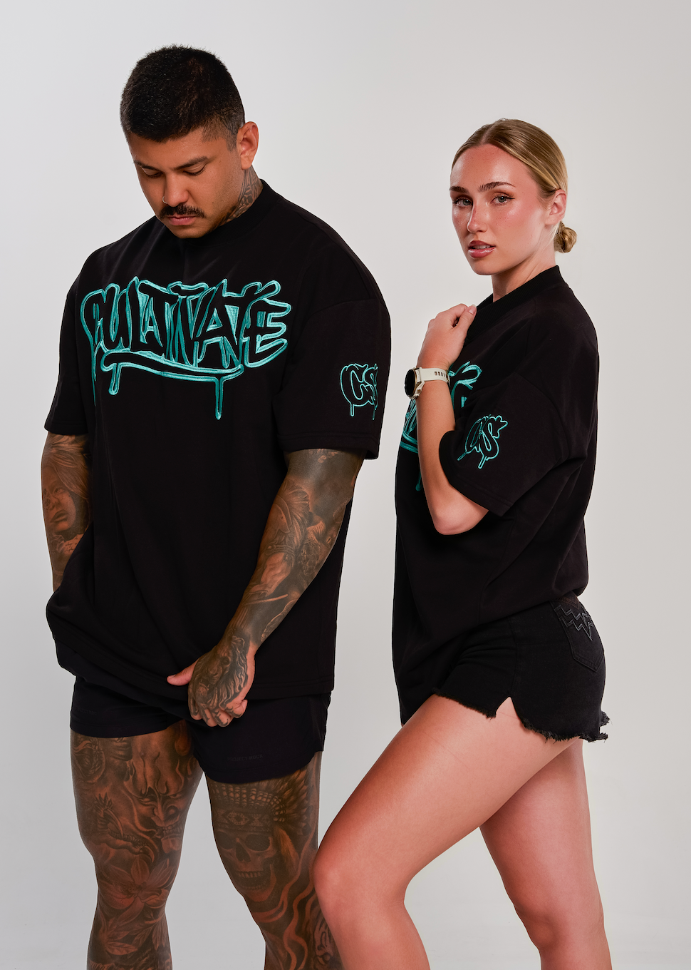 CULTIVATE - GRAFFITI DRIP “BLACK ON BABY BLUE”