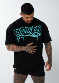 CULTIVATE - GRAFFITI DRIP “BLACK ON BABY BLUE”