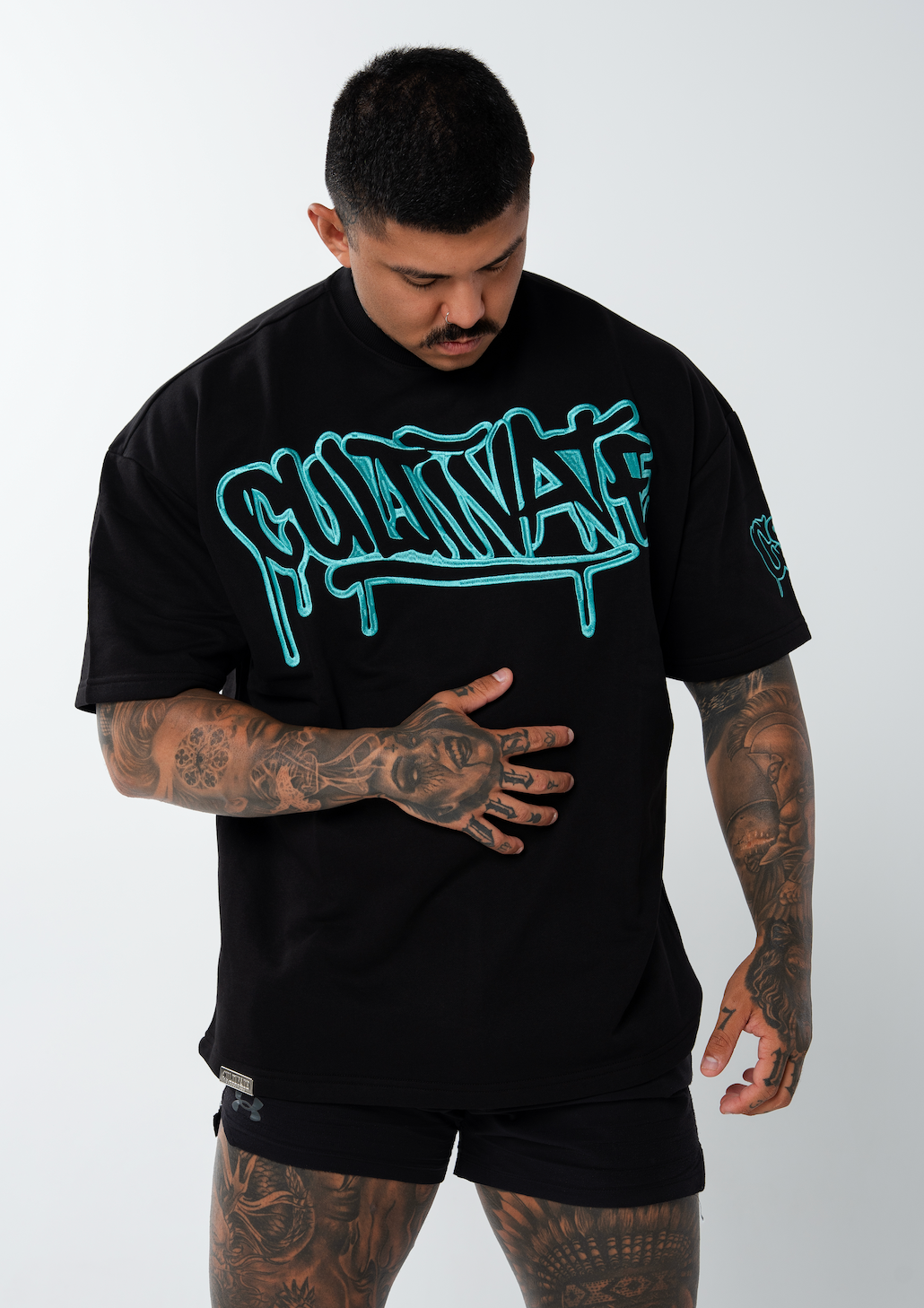 CULTIVATE - GRAFFITI DRIP “BLACK ON BABY BLUE”