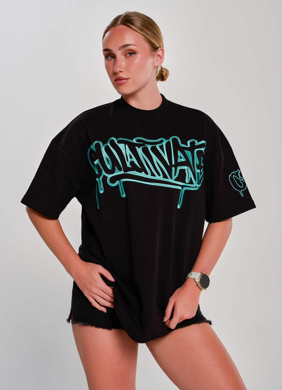 CULTIVATE - GRAFFITI DRIP “BLACK ON BABY BLUE”