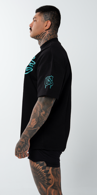 CULTIVATE - GRAFFITI DRIP “BLACK ON BABY BLUE”