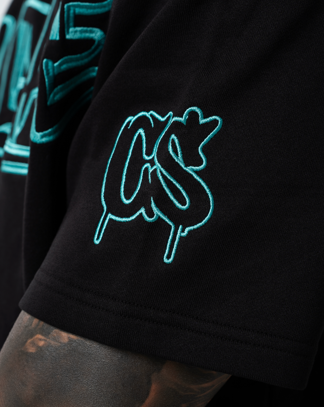 CULTIVATE - GRAFFITI DRIP “BLACK ON BABY BLUE”