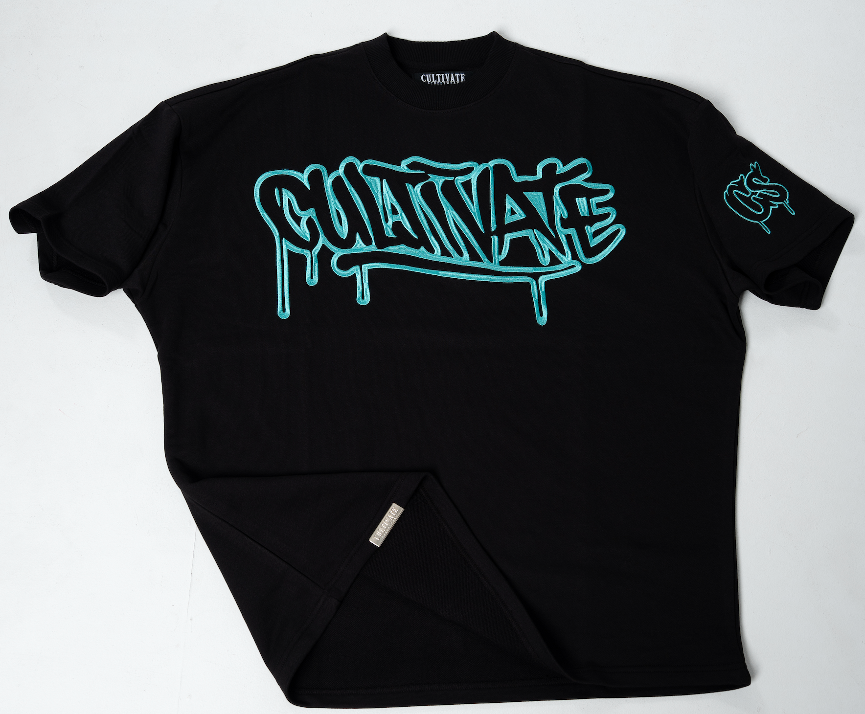 CULTIVATE - GRAFFITI DRIP “BLACK ON BABY BLUE”