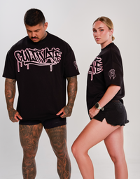 CULTIVATE - GRAFFITI DRIP “BLACK ON BABY PINK”