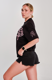 CULTIVATE - GRAFFITI DRIP “BLACK ON BABY PINK”