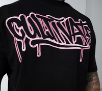 CULTIVATE - GRAFFITI DRIP “BLACK ON BABY PINK”