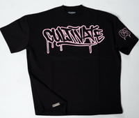 CULTIVATE - GRAFFITI DRIP “BLACK ON BABY PINK”