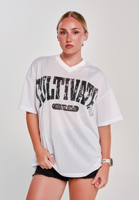 CULTIVATE - WHITE VARSITY JERSEY