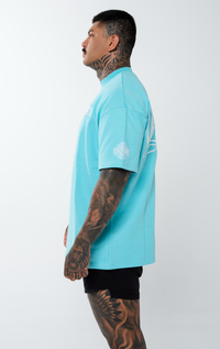 CULTIVATE - AUTHENTIC “AQUA ICE BLUE ON OFF WHITE”