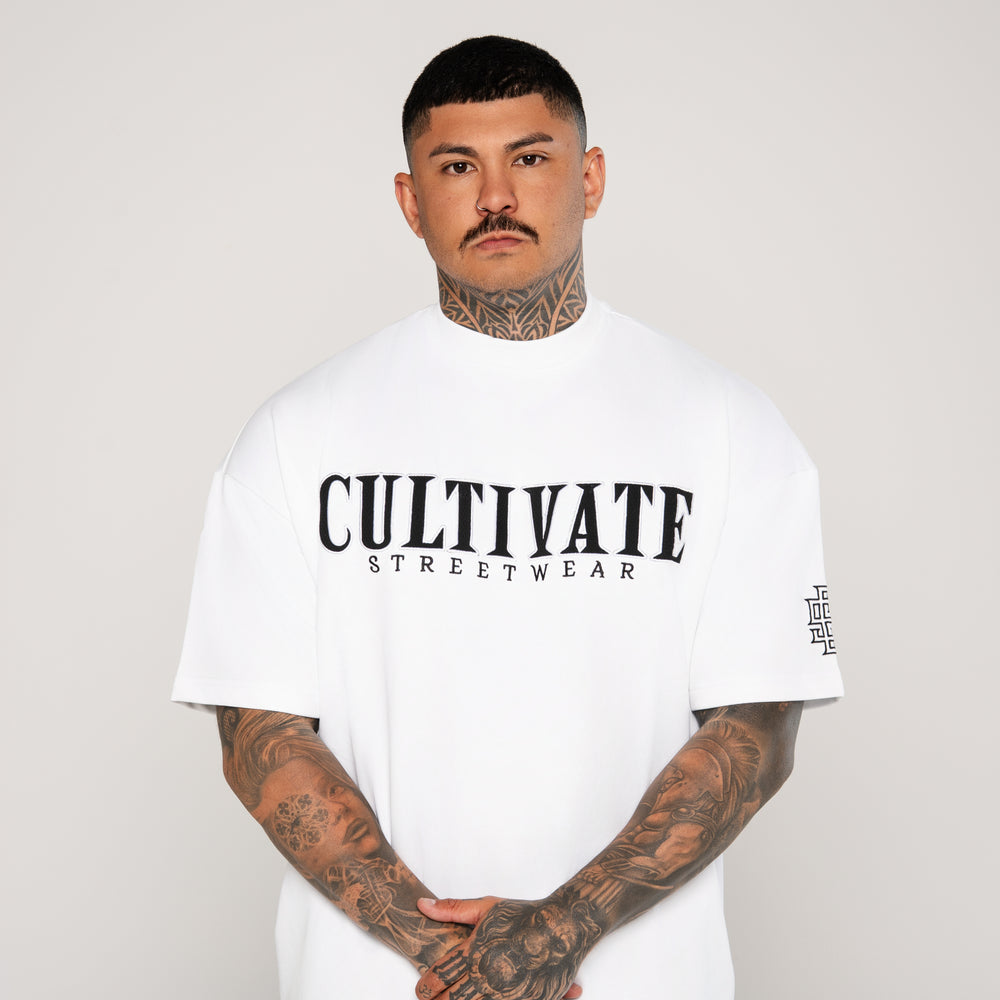 Staple Oversized Tee - White